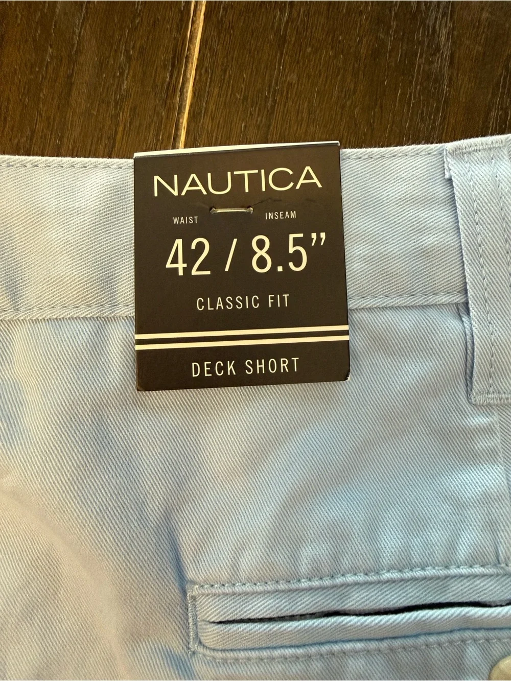 Nautica The Deck Short Men’s 42W 8.5” Classic Fit Light Blue NWT